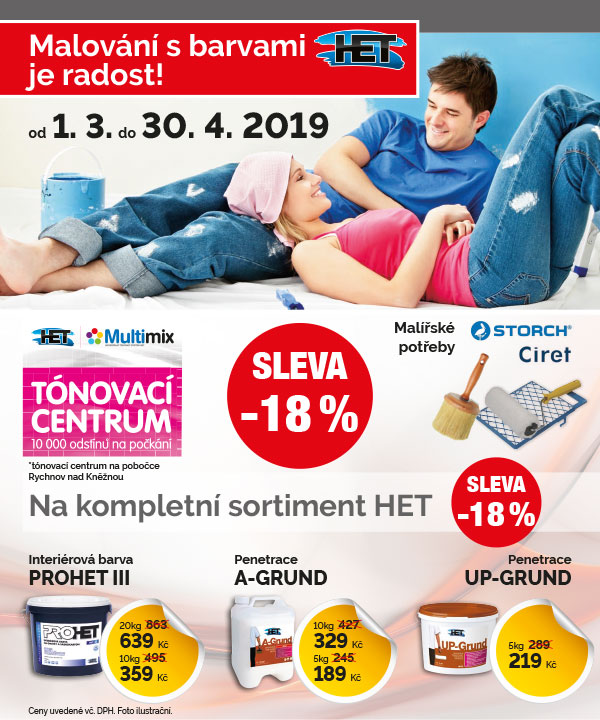 Akce – malování s barvami HET