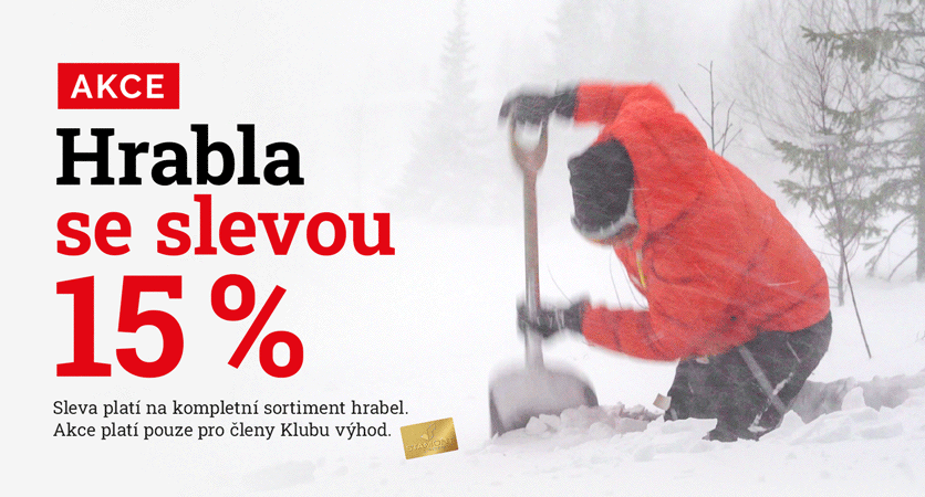Akce – hrabla se slevou 15 %