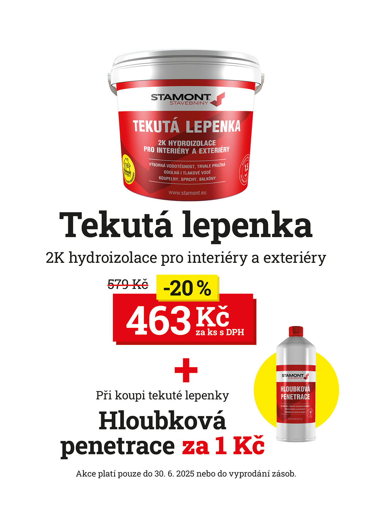 Akce lepenka penetrace